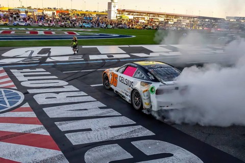 NASCAR Cup Series driver, AJ ALLMENDINGER (16), wins the Bank of Amercia ROVAL 400 at Charlotte