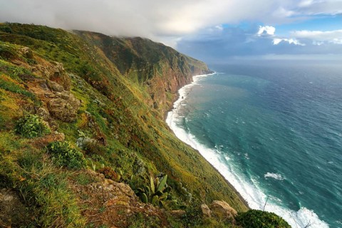 View of the landscape from Ponta do Pargo lighthouse