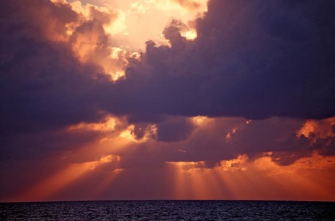 Cloudy mood, Caribbean Sea, Dominican Republic, Central America