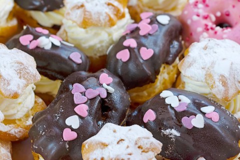 Close-up of cake pastry