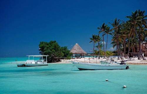 Sandy beach beach, Punta Cana, Caribbean, Dominican Republic, Central America