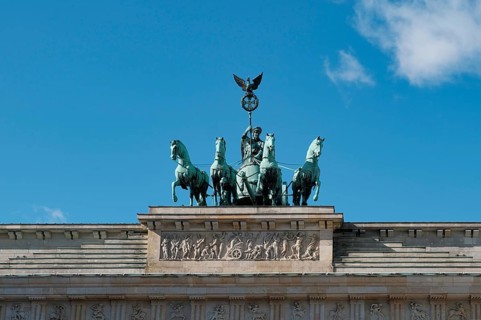 Quadriga on the Brandenburg Tor in Berlin, Berlin, Germany, Europe