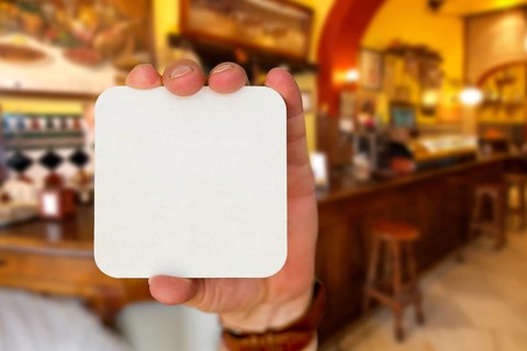 Unwritten beer mat