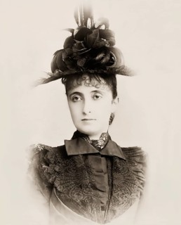 Adele Strauss, née Deutsch, 1856 – 1930, spouse of Johann Strauss II, digitally edited