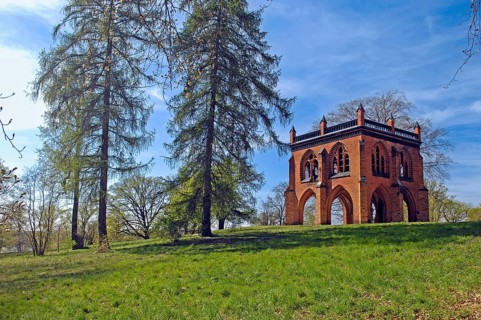 Court arbour, Babelsberg Palace Park, Potsdam, Brandenburg, Germany, Europe