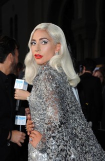 Lady Gaga at the Los Angeles premiere of 'A Star Is Born' held at the Shrine Auditorium in Los