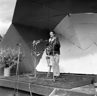 Here the 3rd Festival for Chanson and Folklore on 26. 5. 1966 at Waldeck Castle. Burg Waldeck: The
