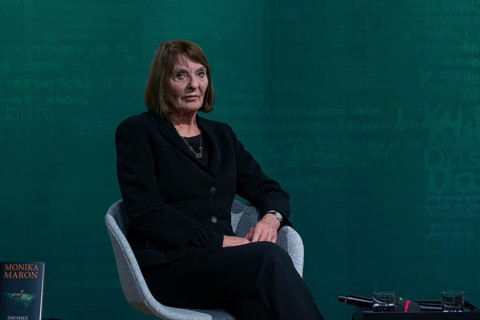 FRANKFURT AM MAIN, Germany, October 20 2023: Monika Maron (*1941, German writer) at the 75th