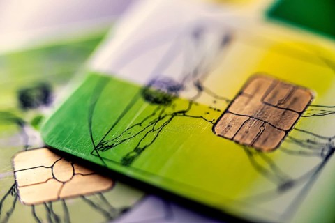 Electronic health card for health insurance policyholders, detail, Germany, Europe