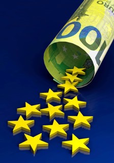 Symbolic image on the subject of corruption, finance, etc. in the EU