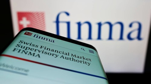Stuttgart, Germany, 06-04-2022: Mobile phone with website of Swiss Financial Market Supervisory