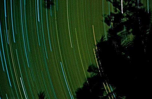 Star trails, Papua New Guinea, New Ireland, Kavieng, Oceania