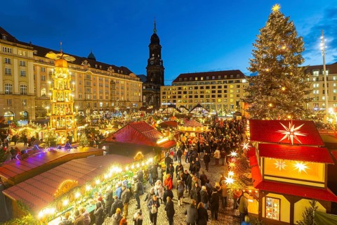 The Dresden Striezelmarkt is a Christmas market in Dresden. It has been held in Advent since 1434,
