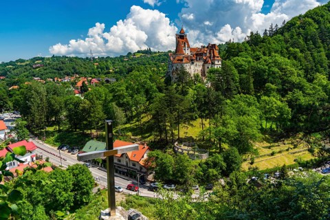 Bran Castle near Brasov, known as Dracula's Castle in Transylvania, Romania, Europe