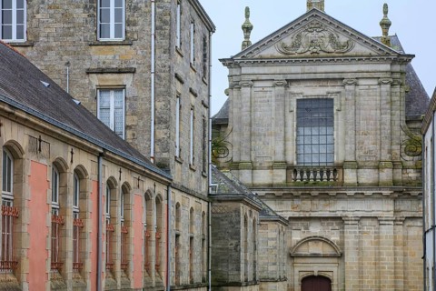 Jesuit Chapel Chapelle des Jesuites, Lycee, Quimper, Department Finistere Penn-ar-Bed, Region