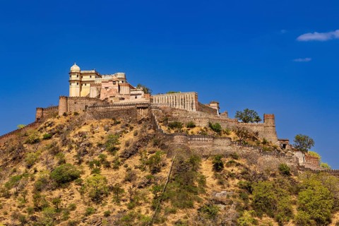 Kumbhalgarh, die große indische Mauer, Rajasthan, Indien