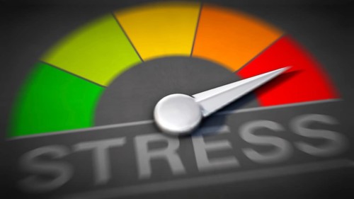 Symbolic image on the subject of stress, stress load, stress management, etc
