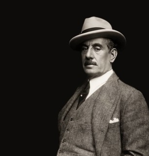 Giacomo Puccini, 1858 –1924, Italian composer, digitally edited according to a photograph by