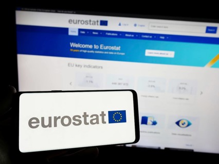 Stuttgart, Germany, 11-02-2023: Person holding smartphone with logo of EU institution European