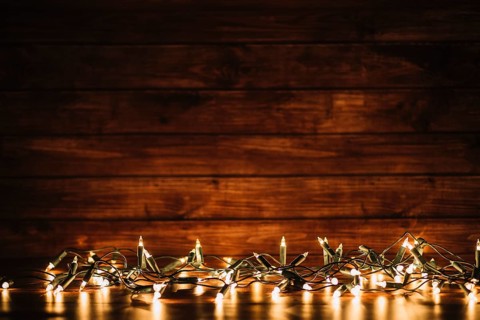 Bunch fairy lights