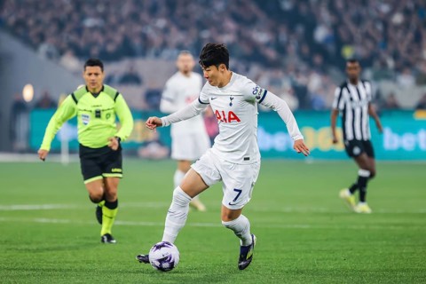 MELBOURNE, AUSTRALIA, MAY 22: Heung Min Son of Tottenham Hotspur whilst playing Newcastle United