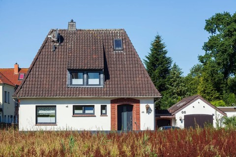 Residential house, single-family house, Brake, Wesermarsch, Lower Saxony, Germany, Europe