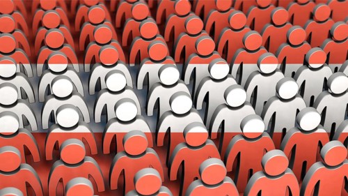 Symbolic image on the topic of demography in Austria