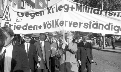 The Anti-War Day is 1 September, here in Aachen in 1965, celebrated by democratic organisations as