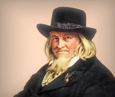 August Heinrich Hoffmann, Hoffmann von Fallersleben, 1798 –1874, German poet, digital edited