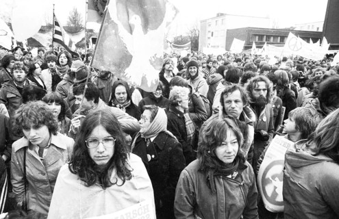 The traditional Easter March Ruhr 1982, Germany, Europe