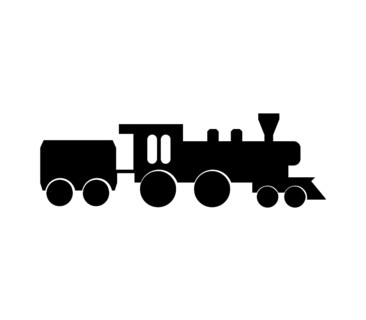 Train icon illustrated in vector on white background