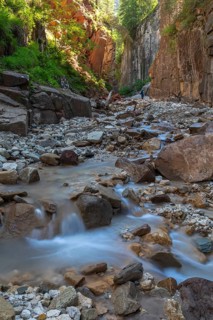 Bletterbach Gorge near Bolzano, South Tyrol