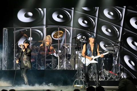 Hard rock band Scorpions at a concert in the Principality of Monaco