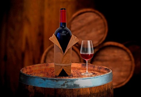 Wine tasting in a winery