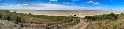 Panorama, dunes on Sønderstrand, Rømø, Denmark, Europe