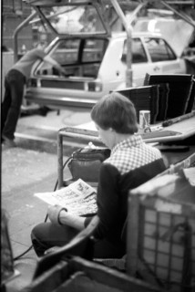 Production of the Golf at the VW plant on 10. 05. 1979 in Wolfsburg, Germany, Europe