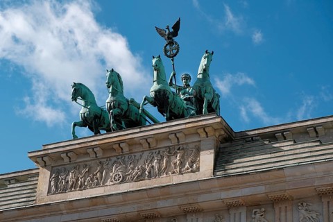 Quadriga on the Brandenburg Tor in Berlin, Berlin, Germany, Europe