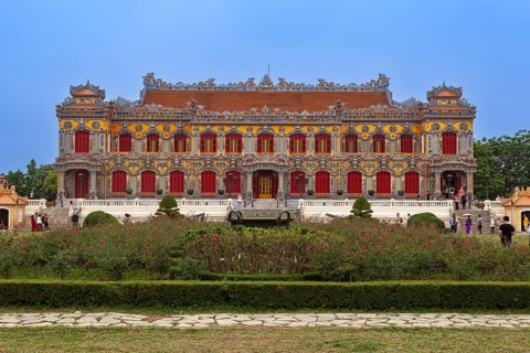 Kien Trung Palace, the old imperial palace, Hue Citadel relic complex, Hue, Vietnam, VietNam, Asia
