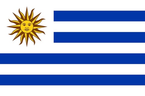 Flag of Uruguay, Vector illustration