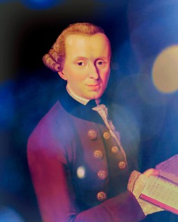 Immanuel Kant, 1724, 1804, German philosopher of the Enlightenment, digital edited according to