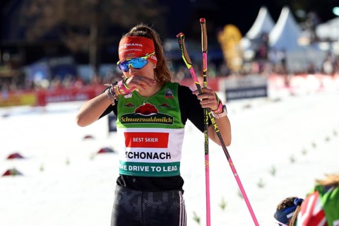 Ready to go after the second skating race over 8 kilometres, Nathalie Armbruster (SZ Kniebis) at