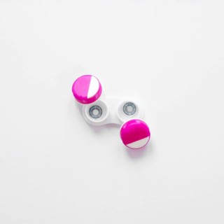 Pair contact lenses white background