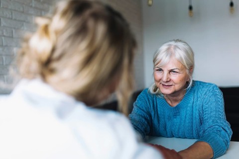 Woman nursing home