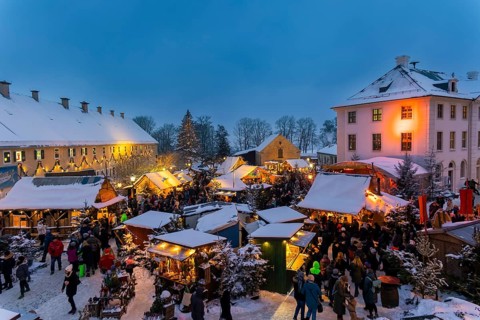 Christmas market at Königstein Fortress in Saxon Switzerland