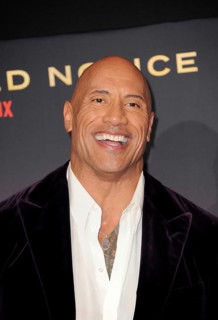 Dwayne Johnson at the World Premiere of Netflix's 'Red Notice' held at the L.A. LIVE in Los