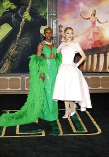Cynthia Erivo and Ariana Grande at the Los Angeles premiere of 'Wicked' held at the Dorothy
