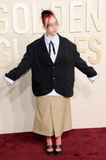 Billie Eilish at the 81st Annual Golden Globe Awards held at the Beverly Hilton Hotel in Beverly