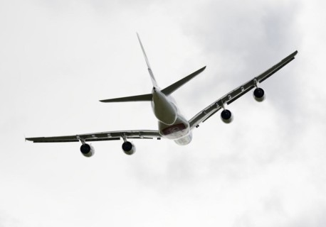 MUNICH, GERMANY, MAY 20: Airbus A380 from the Emirates taking off from the airport in Munich,