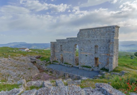 Ruins of Acinipo, also known as Ronda la Vieja, a city from the Roman Empire. The picture shows the