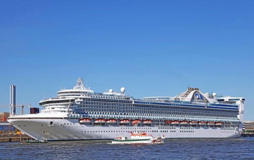 Kreuzfahrtschiff Caribbean Princess beim 827. Hafengeburtstag in Hamburg, 2016, Cruiser Caribbean